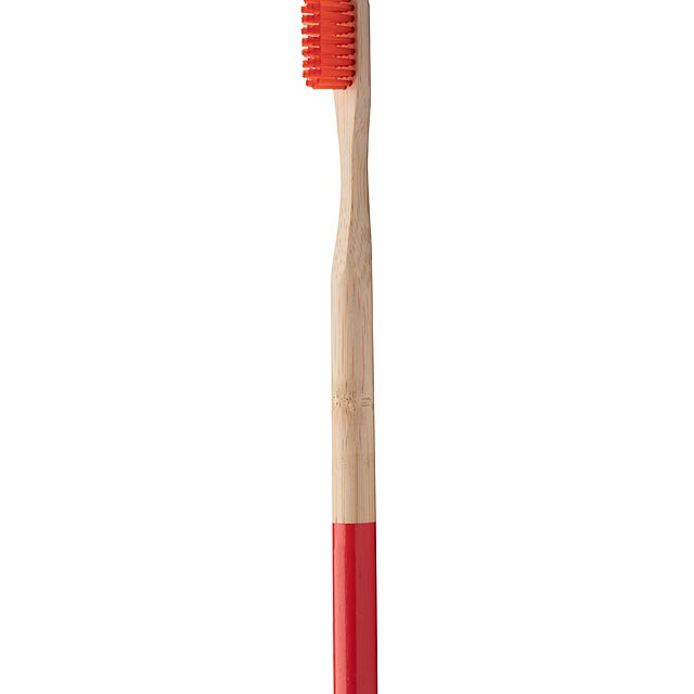 ColoBoo bambusový kartáček na zuby - červená