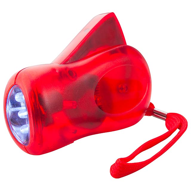 Dynamo flashlight - red