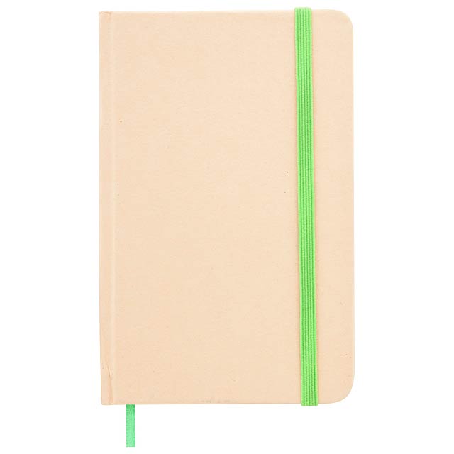Recycled paper notebbok - green