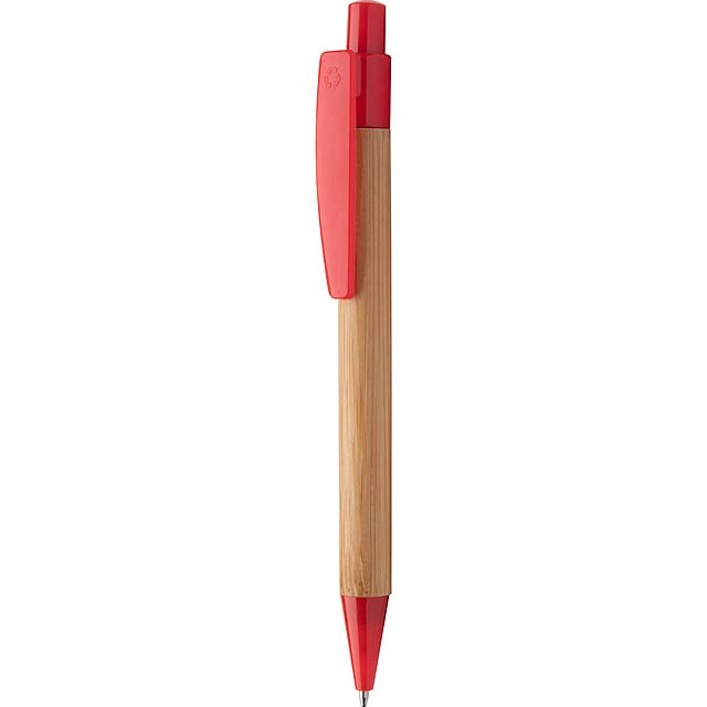 Colothic bamboo ballpoint pen - red