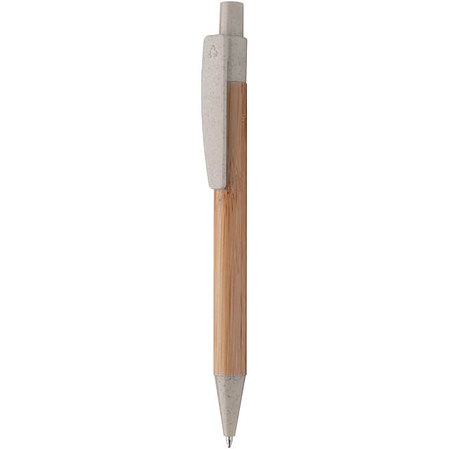 Boothic bambusové kuličkové pero - béžová
