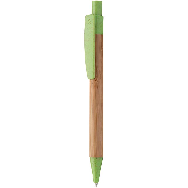 Boothic bamboo ballpoint pen - green