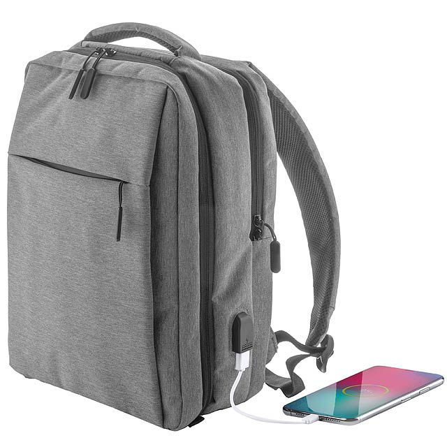 Branson backpack - stone grey