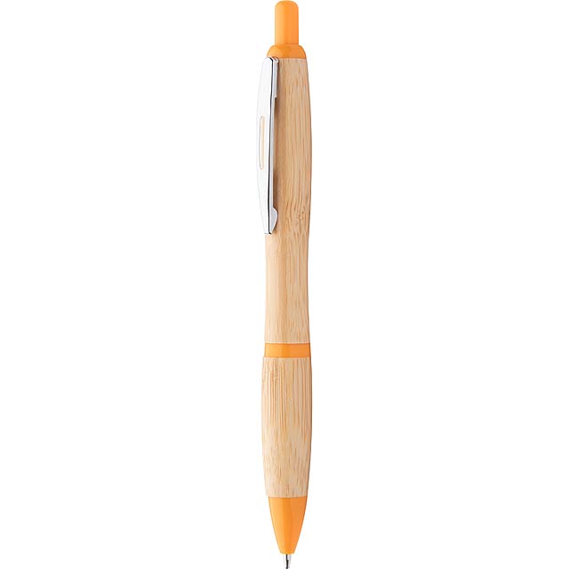 Coldery bambusové kuličkové pero - oranžová