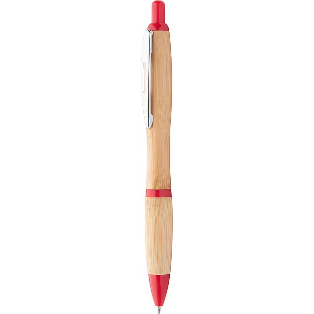 Coldery bamboo ballpoint pen - red