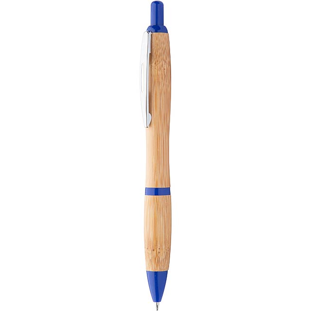 Coldery bambusové kuličkové pero - modrá
