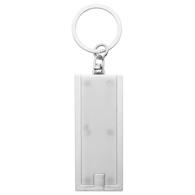 Schlüsselanhänger mit Licht - Weiß 