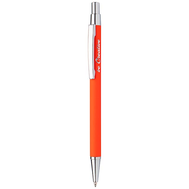 Chromy kuličkové pero - oranžová