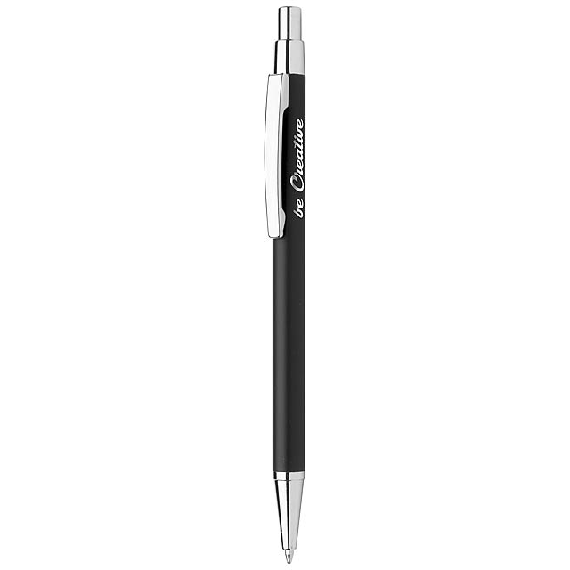 Chromy kuličkové pero - černá