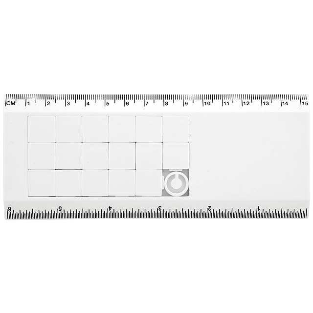 Slidy - Lineal mit Schiebe-Puzzle - Weiß 