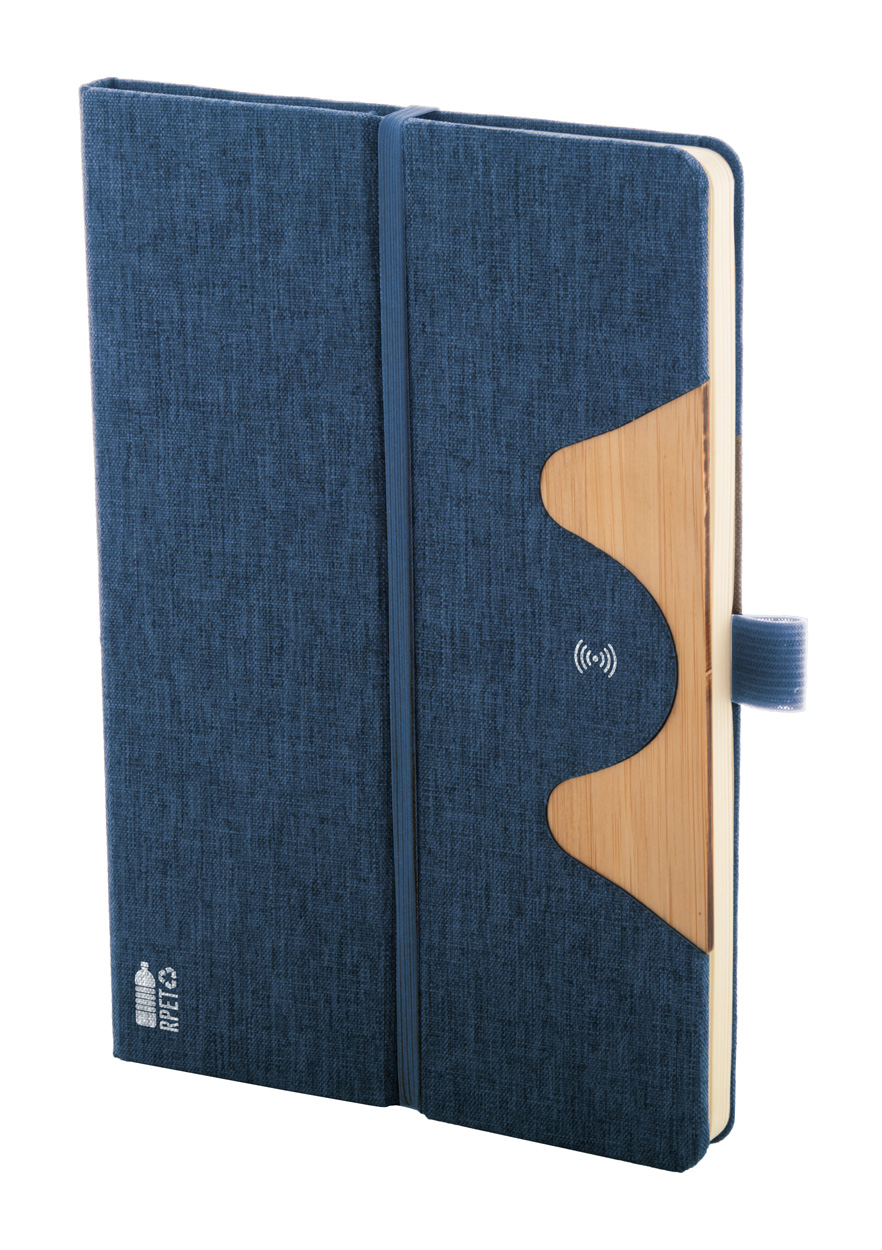 Chatom RPET block with wireless charger - blau