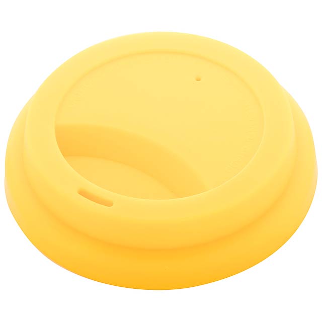 CreaCup - customisable thermo mug, lid - yellow