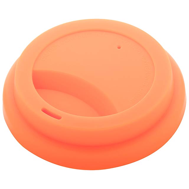 CreaCup - customisable thermo mug, lid - orange