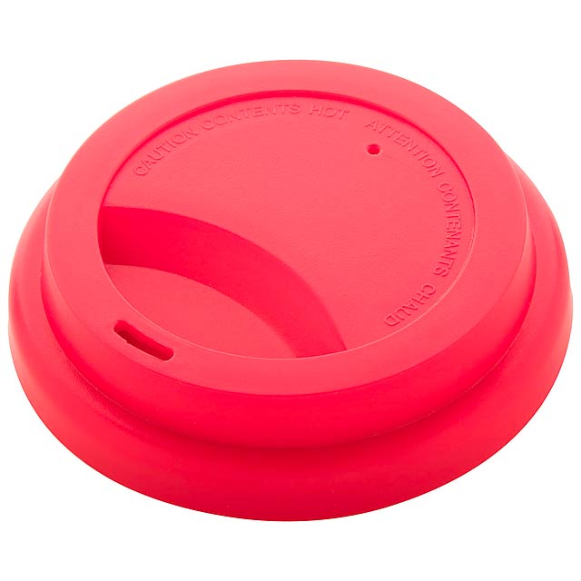 CreaCup - customisable thermo mug, lid - red