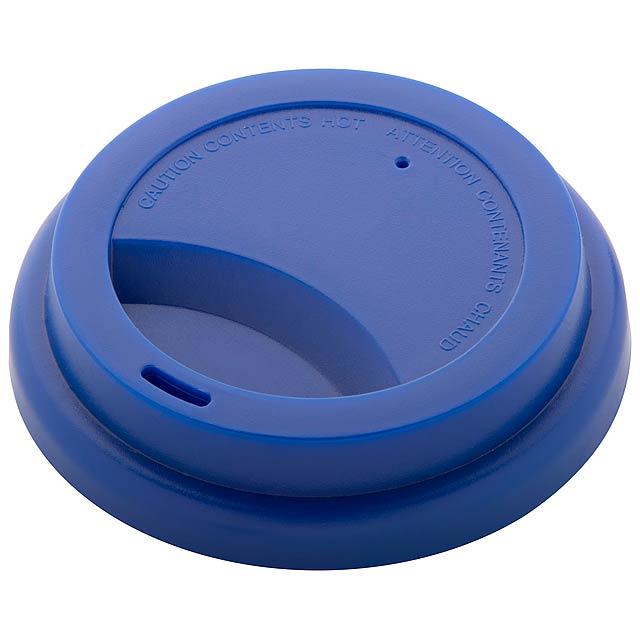 CreaCup - customisable thermo mug, lid - blue