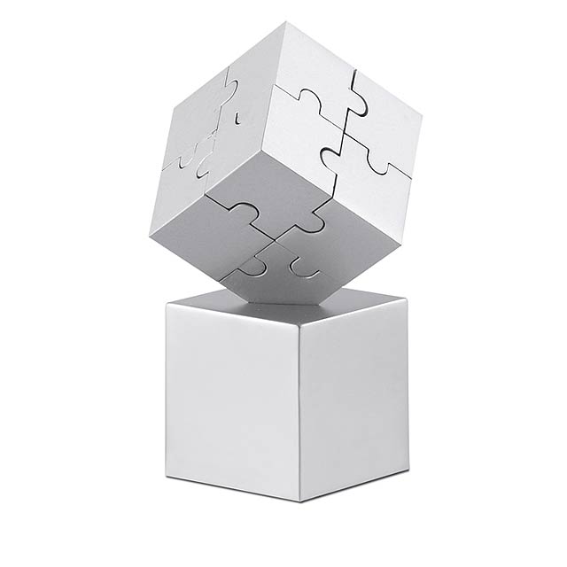 Metal 3D puzzle  - matt silver