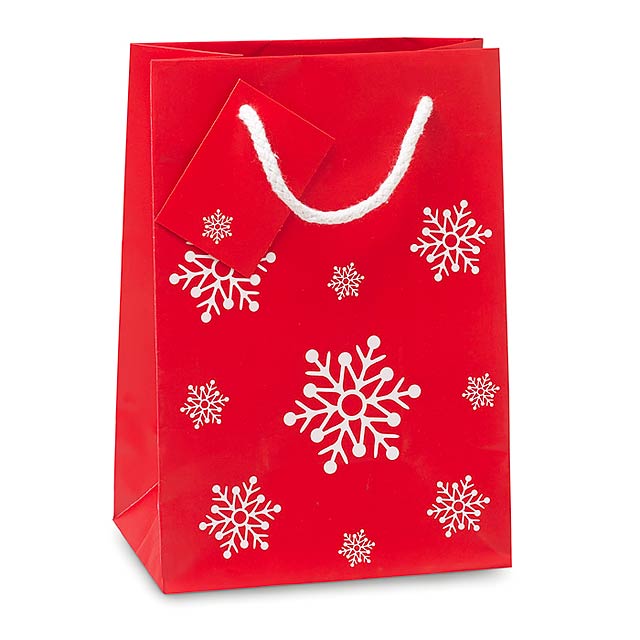Gift paper bag small - BOSSA SMALL - red