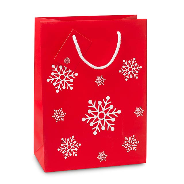 Gift paper bag medium - BOSSA MEDIUM - red