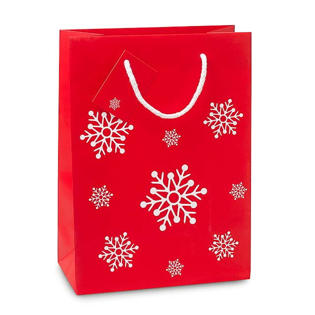 Gift paper bag medium - BOSSA MEDIUM - red
