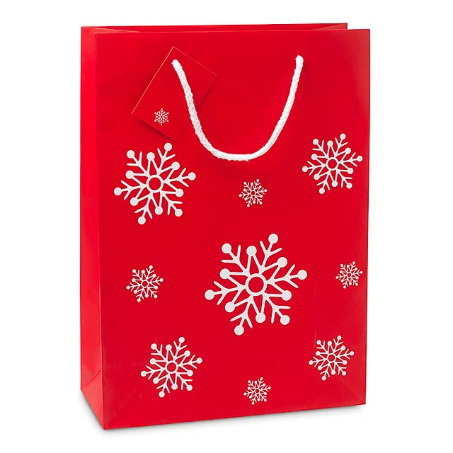 Gift paper bag large - BOSSA LARGE - red