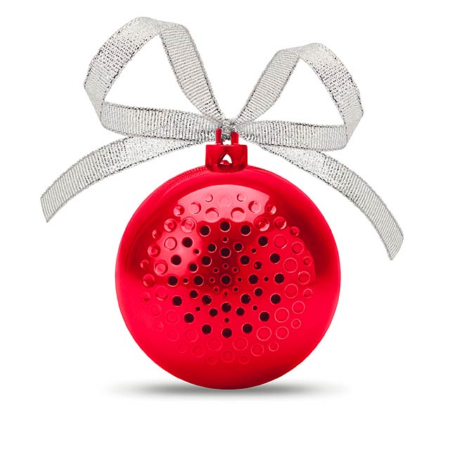 Reproduktor vánoční koule - JINGLE BALL - červená
