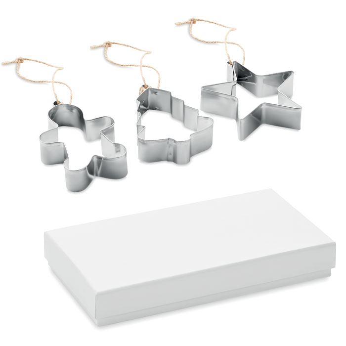 Cookie cutter ornamental set - CUQUI SET - matt silver