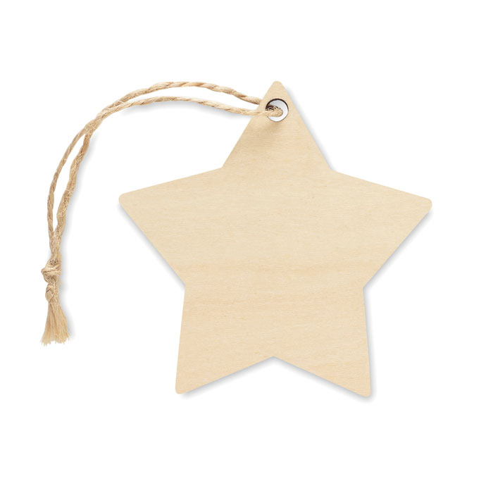 Vánoční ozdoba - hvězda - KAZARI - dřevo