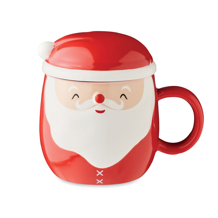 Keramikbecher 370 ml - SANTA - Rot