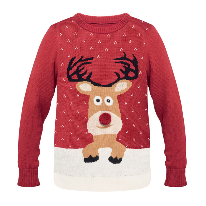 Weihnachtspullover L/XL - SHIMAS - Rot