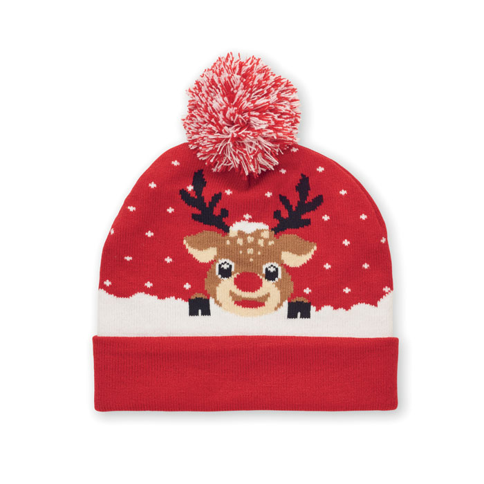 Weihnachtliche Strickmütze - SHIMAS HAT - Rot