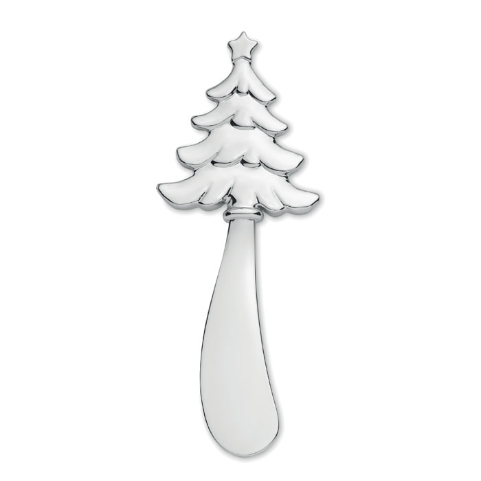 Christmas tree cheese knife - TREES - matt silver