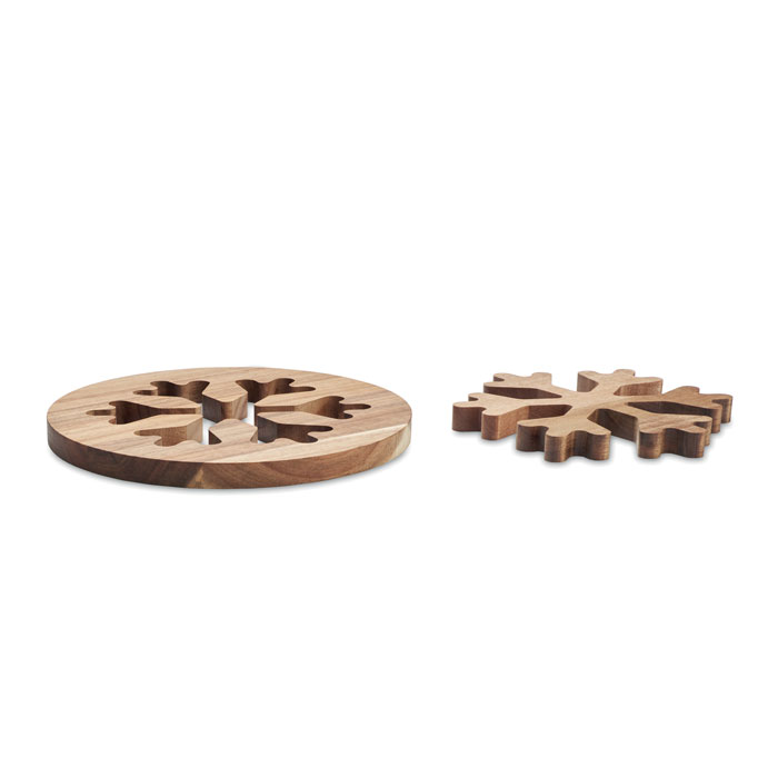 Acacia wooden pot holders set - SCAGLIA - wood