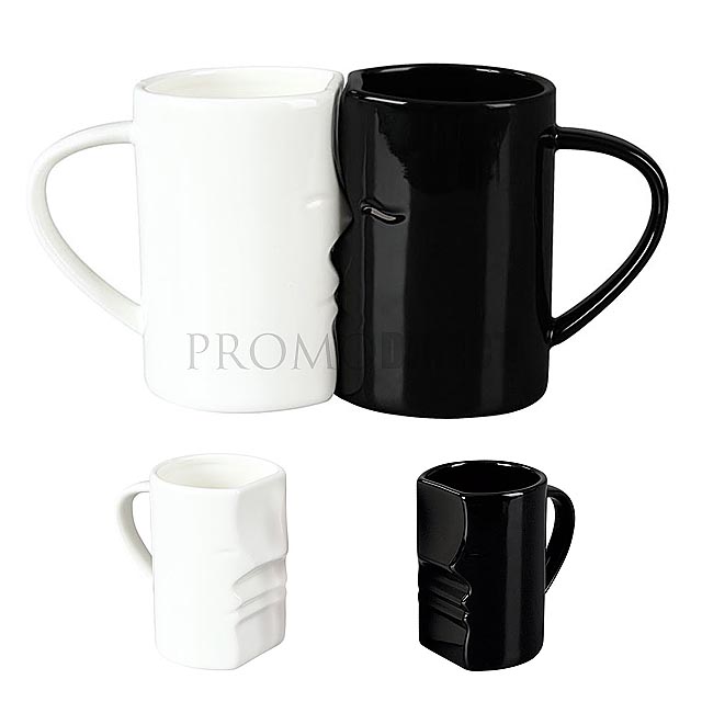 Black&white - mug - white