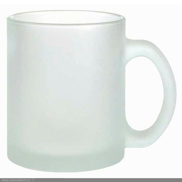 Classic mug matt glass - transparent white