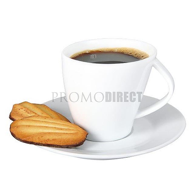 Kick - cup and saucer - white