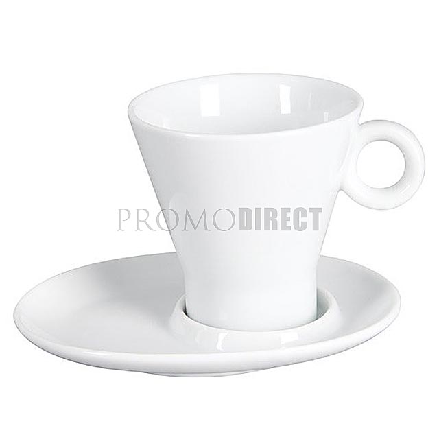 Elite - cup and saucer - white