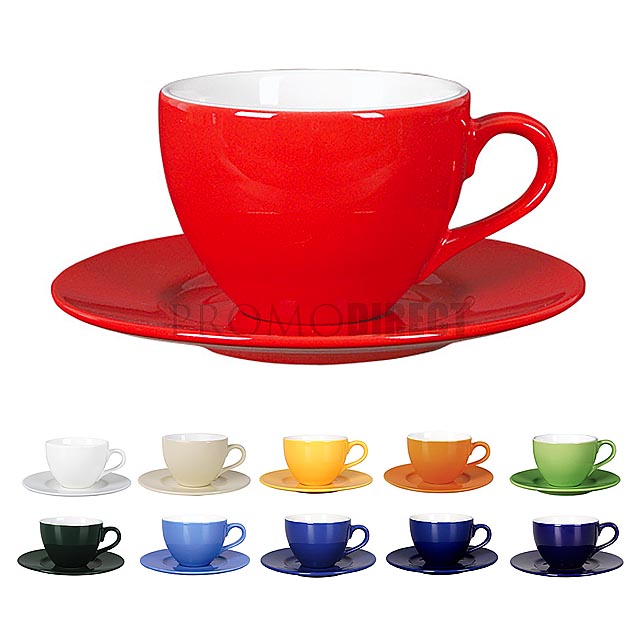 Diana - cup and saucer - orange