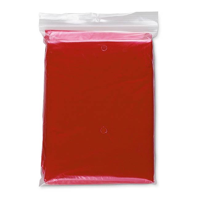 Notfall Regenmantel hermetische Tasche - Rot