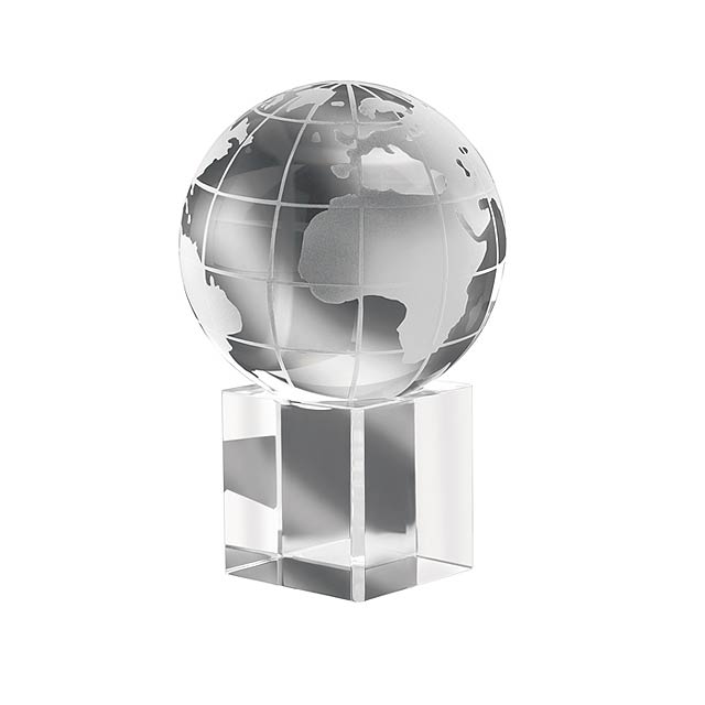 Crystal desk paper weight  - transparent