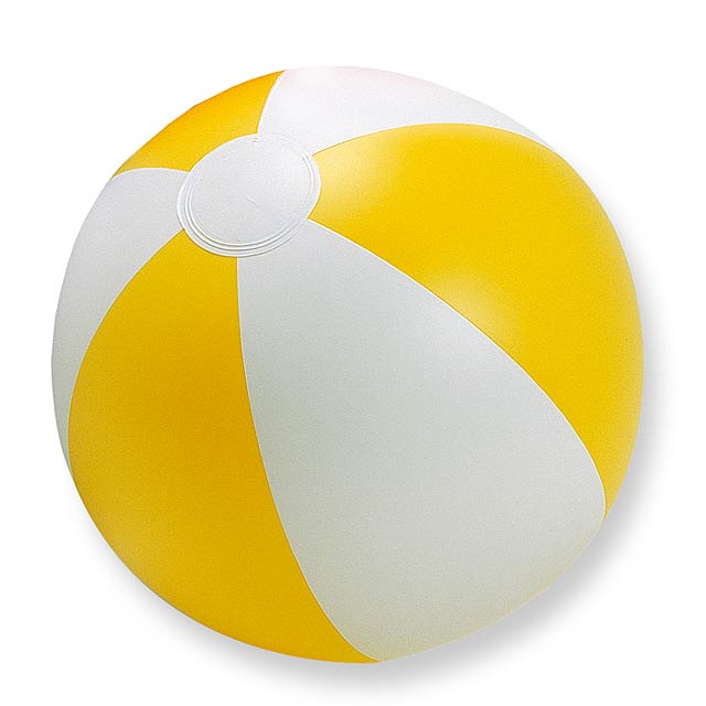 Inflatable - nafukovacia plážová lopta - žltá