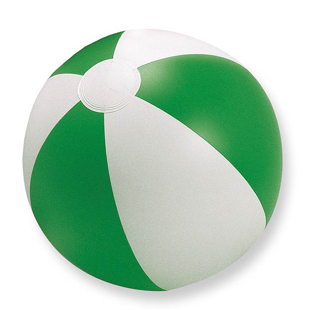 Nafukovací plážový míč. - zelená