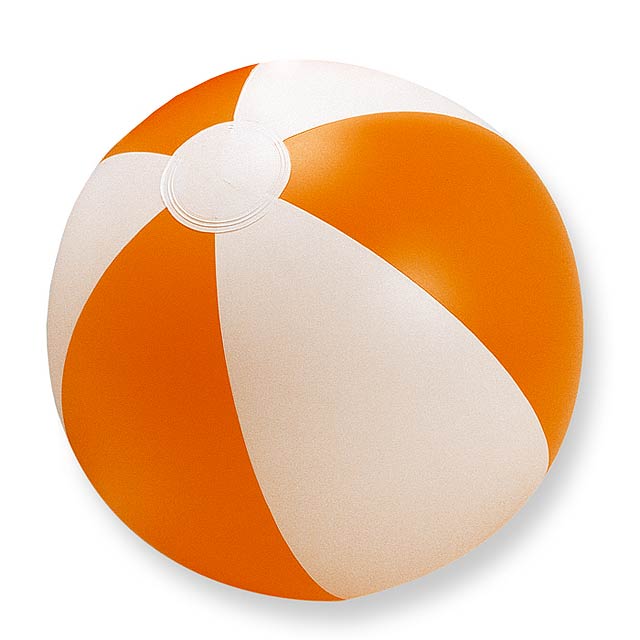 Nafukovací plážový míč. - oranžová
