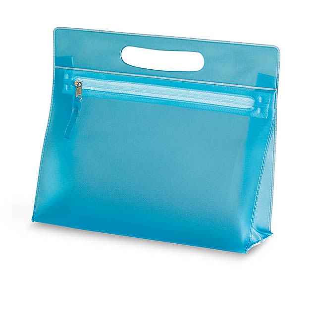 Transparent vanity case  - blue
