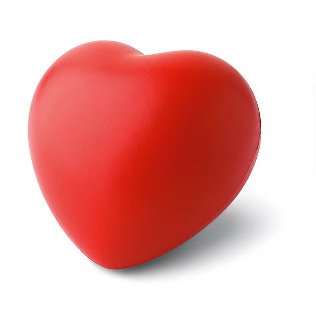 Antistresové srdce - červená