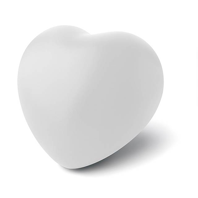 Anti-stress heart PU material  - white