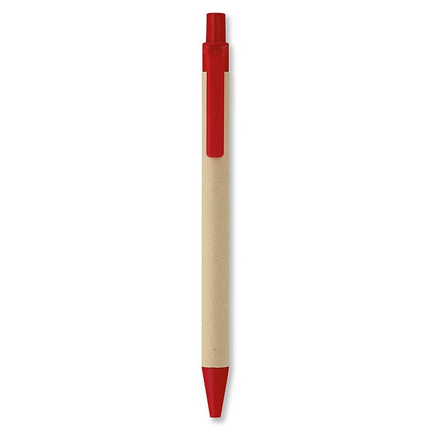 Biodegradable plastic ball pen  - red