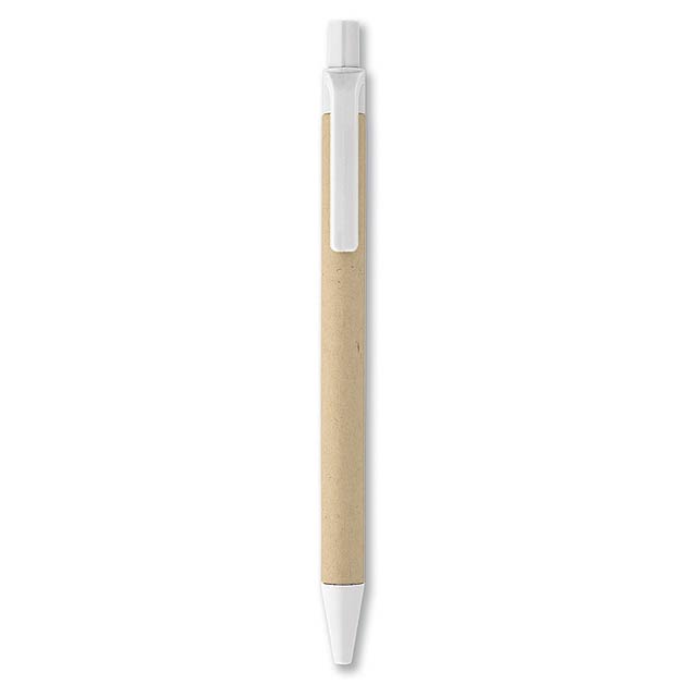 Biodegradable plastic ball pen IT3780-06 - white