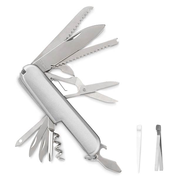 Multi-function pocket knife  - silver