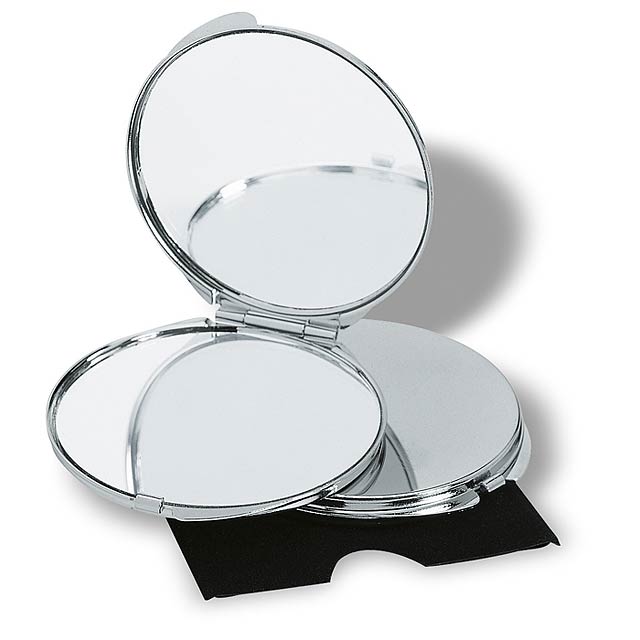 Make-up mirror  - shiny silver