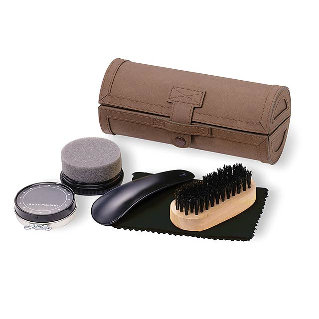 Shoe polish kit  - brown